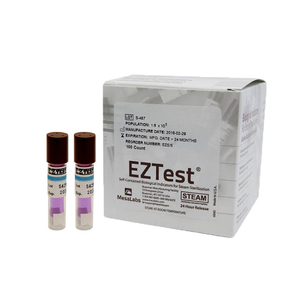 Biological Indicators for Steam EZTest® (Log 5) 25 Pcs