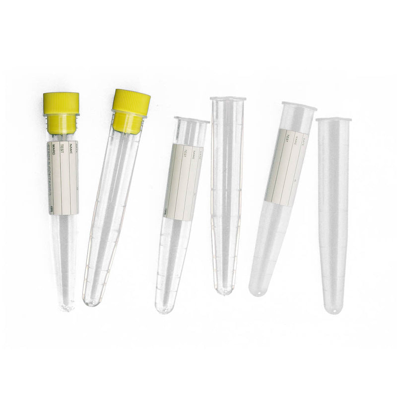10mL Conical Test Tube, 16x100mm, PP (Non-sterile, without label)