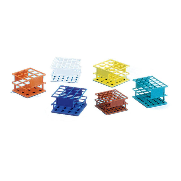 25mm POLYWIRE Half Test Tube Rack - Nylon (White)
