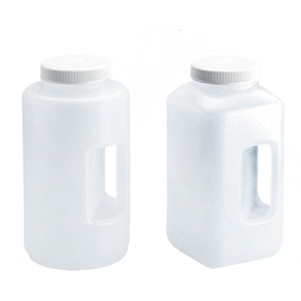 4L Large Wide Mouth Bottle with Handle - HDPE (Round)