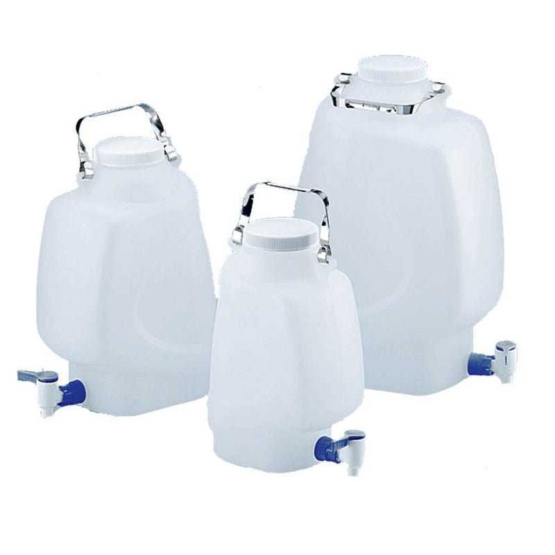 10L Autoclavable Rectangular Carboy with spigot (PP)