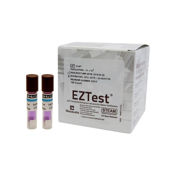 Biological Indicators for Steam EZTest® (Log 5) 100 Pcs