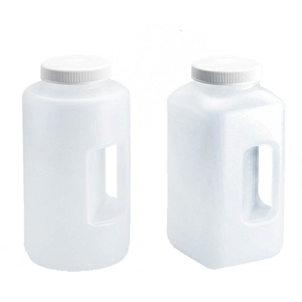 Wide Mouth Bottle with Handle Round (HDPE)